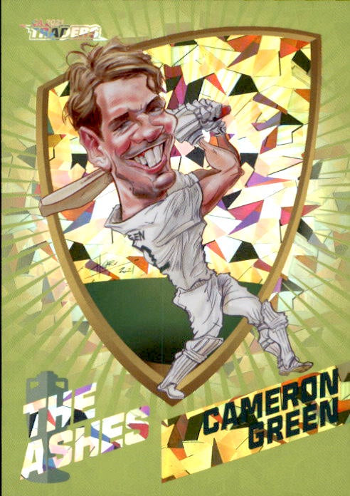 Cameron Green, #095/175, Green Ashes Caricatures, 2021-22 TLA Traders Cricket Australia & BBL