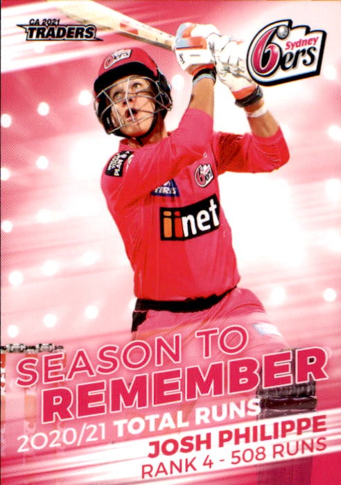 Josh Philippe, Season to Remember, 2021-22 TLA Traders Cricket Australia & BBL