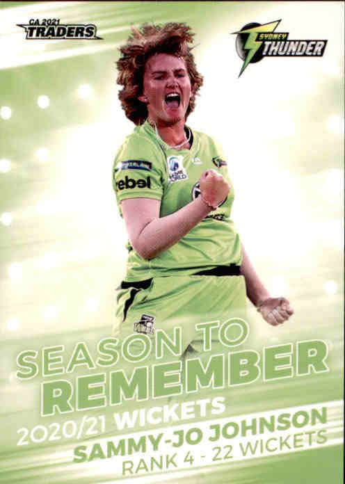 Sammy-Jo Johnson, Season to Remember, 2021-22 TLA Traders Cricket Australia & BBL