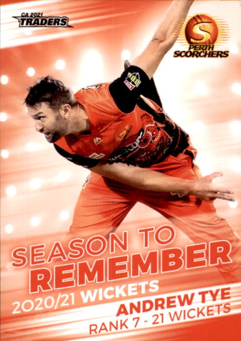 Andrew Tye, Season to Remember, 2021-22 TLA Traders Cricket Australia & BBL