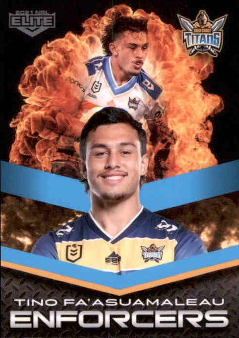 Tino Fa'asuamaleau, Enforcers, 2021 TLA Elite NRL Rugby League