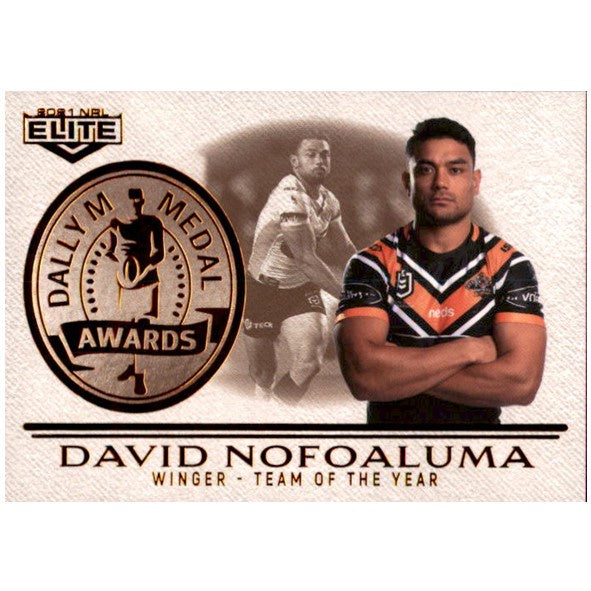David Nofoaluma, Dally M Awards, 2021 TLA Elite NRL Rugby League