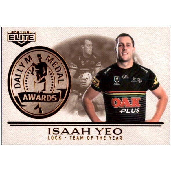 Isaah Yeo, Dally M Awards, 2021 TLA Elite NRL Rugby League