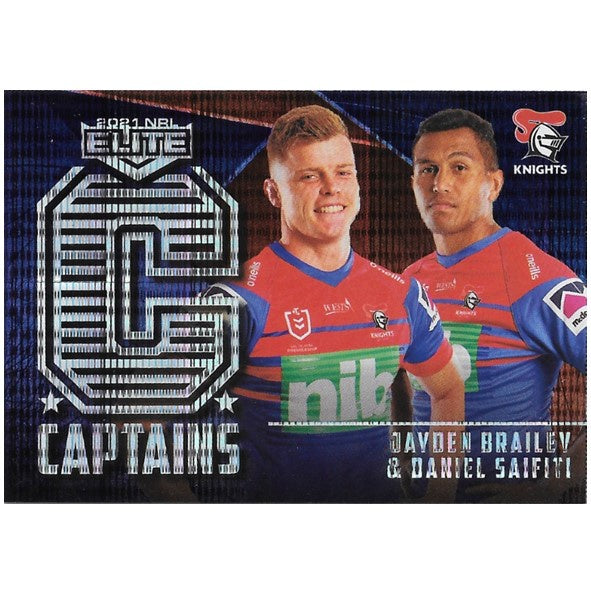 Jayden Brailey & Daniel Saifiti, Captains, 2021 TLA Elite NRL Rugby League