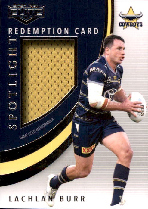 Lachlan Burr, Spotlight Jersey Redemption, 2021 TLA Elite NRL Rugby League