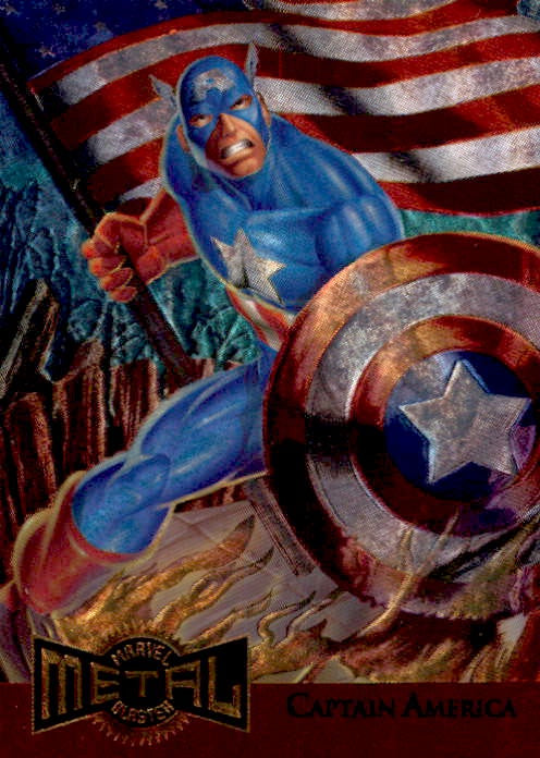 Captain America, Metal Blaster, 1995 Marvel Metal