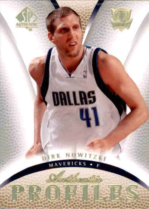 Dirk Nowitzki, Authentic Profiles, 2007-08 UD SPx Basketball NBA