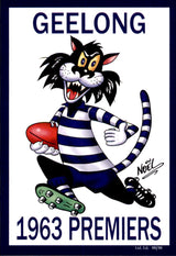 Geelong Cats 1963 Premiers Card Set by Noel