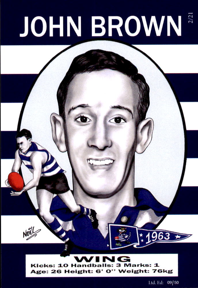 Geelong Cats 1963 Premiers Card Set by Noel