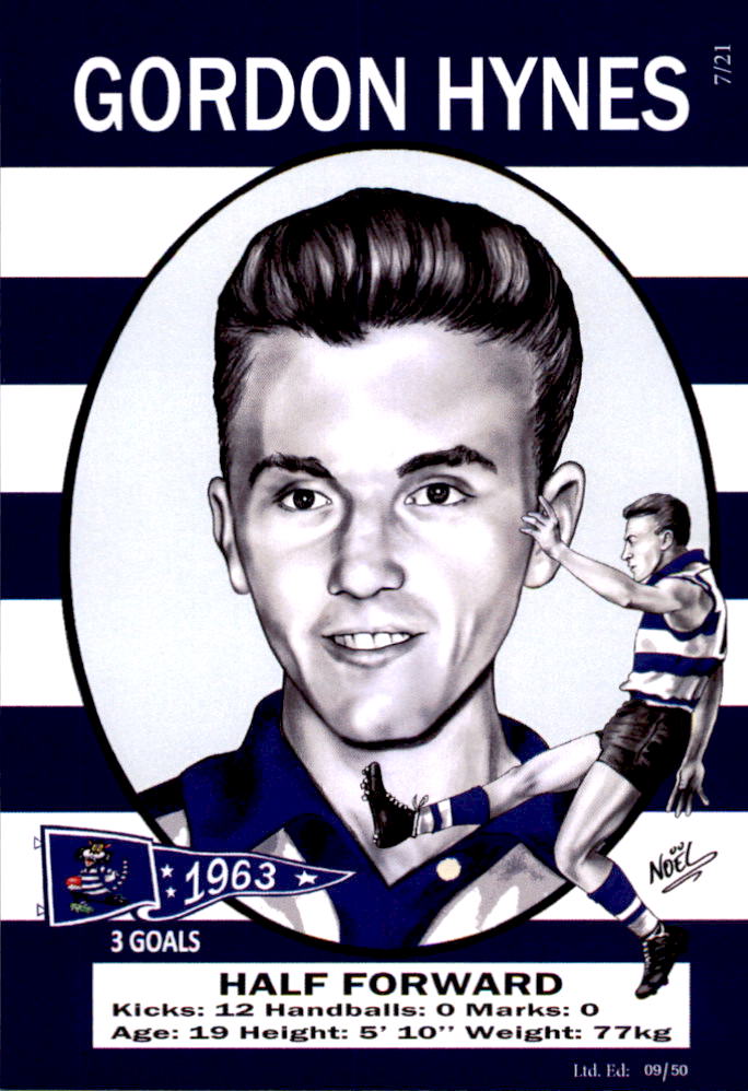 Geelong Cats 1963 Premiers Card Set by Noel