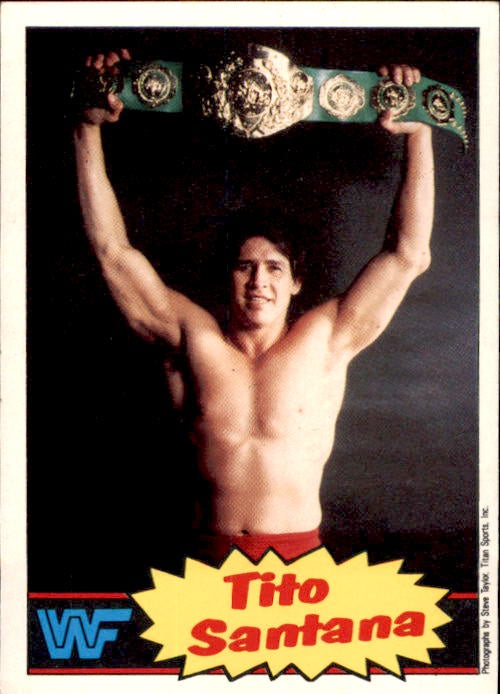 Tito Santana, #14, 1986 WWF Scanlens