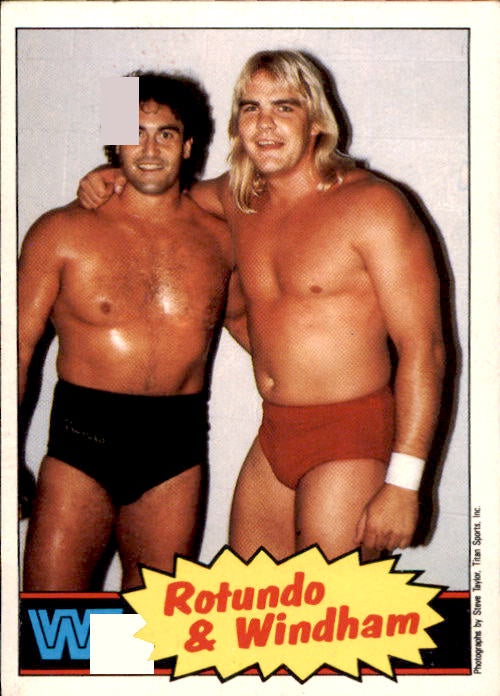 Rotundo & Windham, #18, 1986 WWF Scanlens