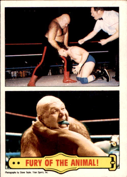 George The Animal Steele, Fury of the Animal!, #55, 1986 WWF Scanlens