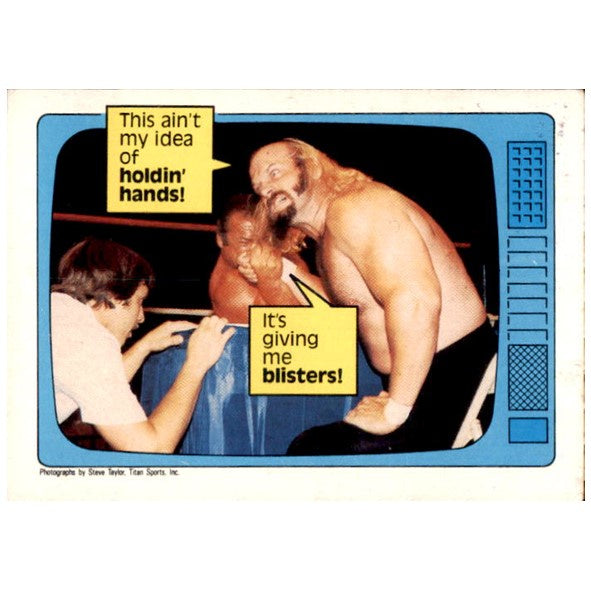 Jesse The Body Ventura & Ivan Putski, #61, 1986 WWF Scanlens