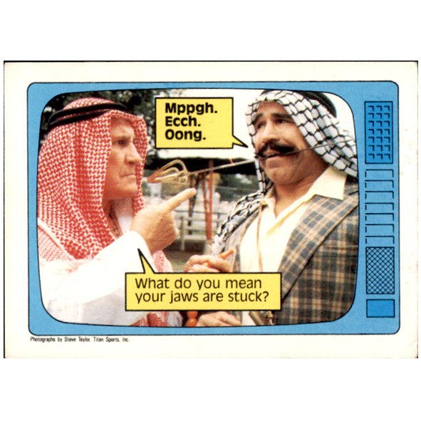 Freddie Blassie & The Iron Sheik, #63, 1986 WWF Scanlens