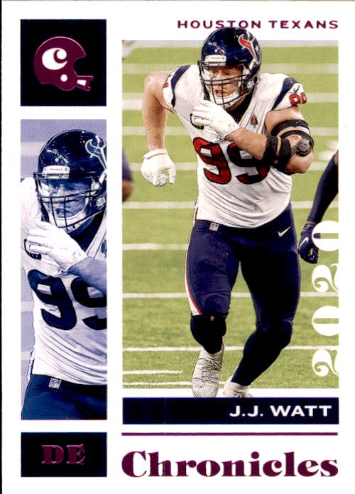 JJ Watt, Pink Foil, 2020 Panini Chronicles Football NFL