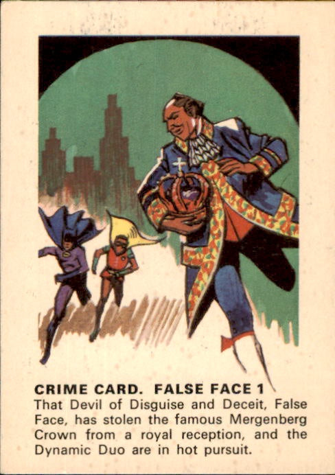 Crime Card: False Face #1, 1966 Batman Weeties & Rice Krinkles