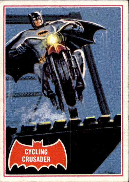 Cycling Crusader, Red Bat, Batman Puzzle Cards, 1966 National Periodical Publications