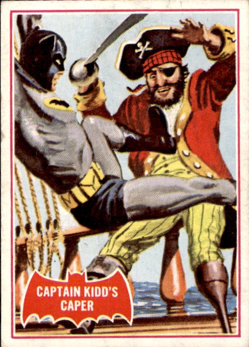 Captain Kidd's Caper, Red Bat, Batman Puzzle Cards, 1966 National Periodical Publications
