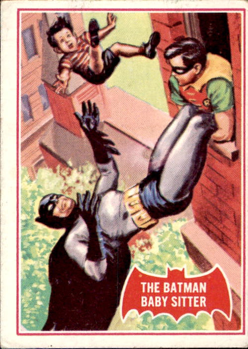 The Batman Baby Sitter, Red Bat, Batman Puzzle Cards, 1966 National Periodical Publications
