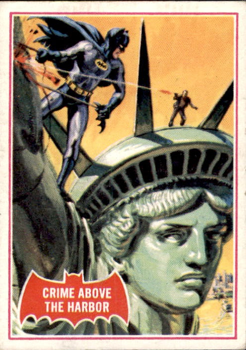 Crime Above the Harbor, Red Bat, Batman Puzzle Cards, 1966 National Periodical Publications