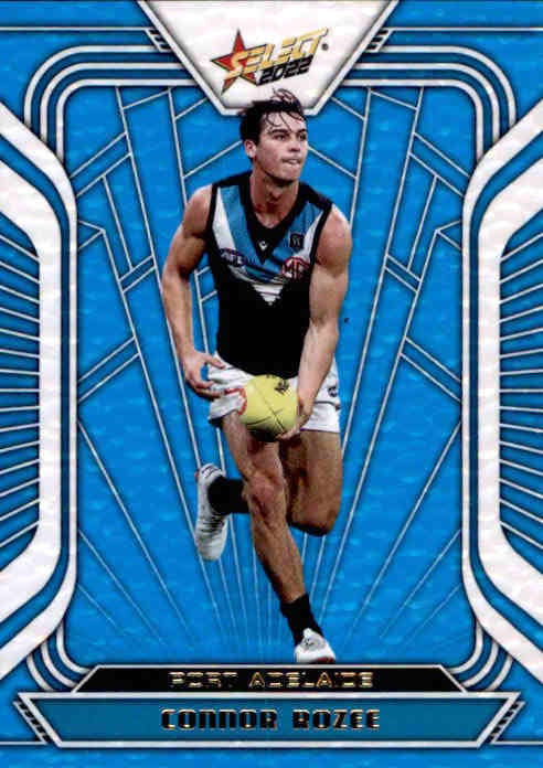 Connor Rozee, Fractured Arctic Blue, 2022 Select AFL Footy Stars