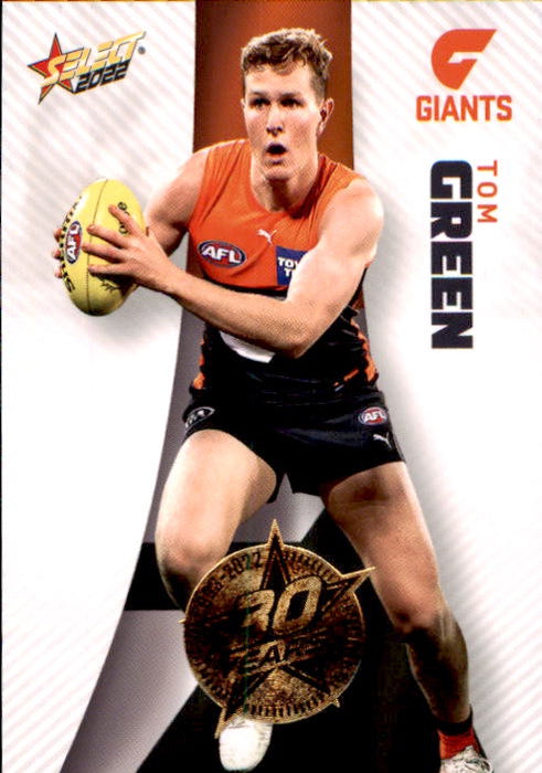Tom Green, 30 Years Gold Seal, 2022 Select AFL Footy Stars