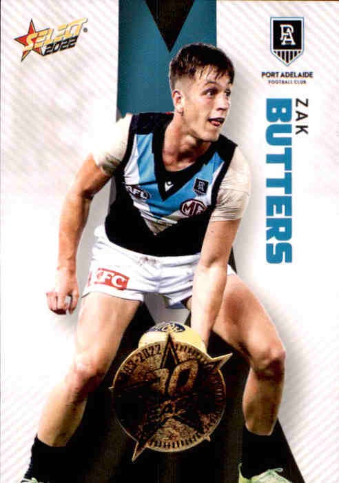 Zak Butters, 30 Years Gold Seal, 2022 Select AFL Footy Stars