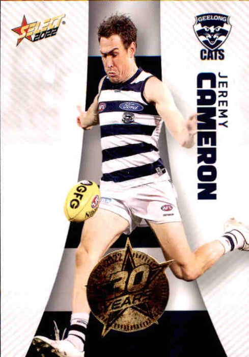 Jeremy Cameron, 30 Years Gold Seal, 2022 Select AFL Footy Stars