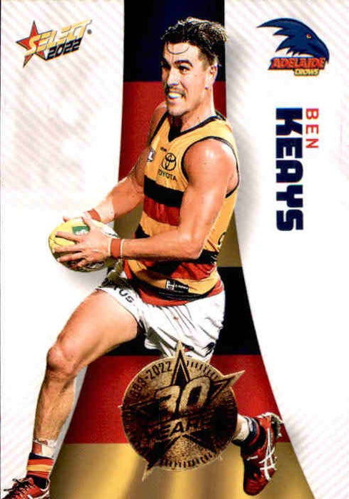 Ben Keays, 30 Years Gold Seal, 2022 Select AFL Footy Stars