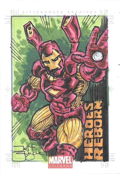 Iron Man Heroes Reborn, SketchaFEX Sketch Card, 2011 Rittenhouse Marvel Universe