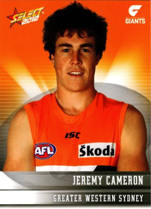 Jeremy Cameron, Rookie Card, 2012 Select AFL Champions