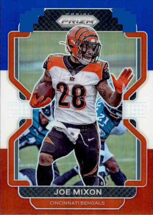 Joe Mixon, Red White Blue Prizm, 2021 Panini Prizm Football NFL