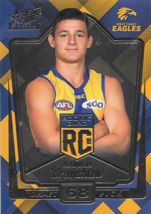 Hamish Brayshaw, Rookies RC, 2018 Select AFL Legacy