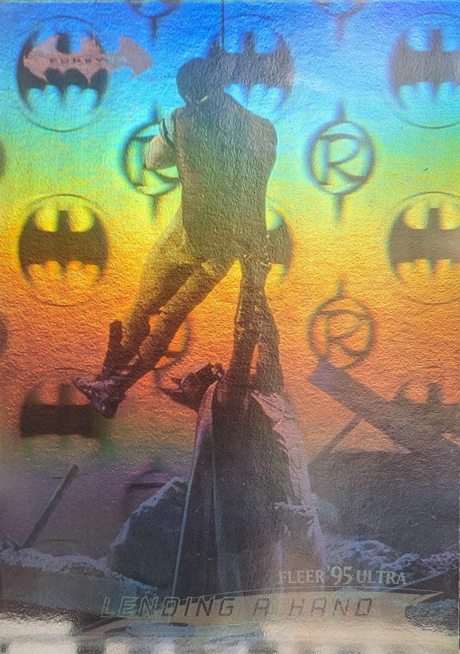 Leading a Hand, #30, Hologram, 1995 Flear Ultra Batman Forever