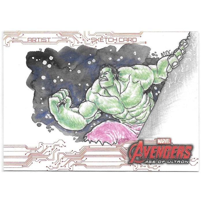 Hulk, Sketch Card, 2015 Upper Deck Marvel Avengers Age of Ultron