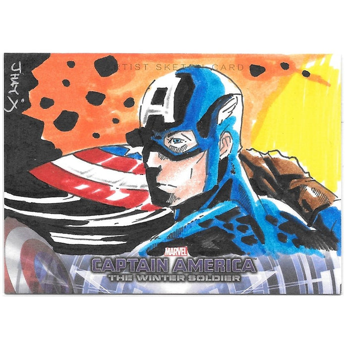 Captain America, Sketch Card, 2014 Upper Deck Marvel Captain America & the Winter Soldier