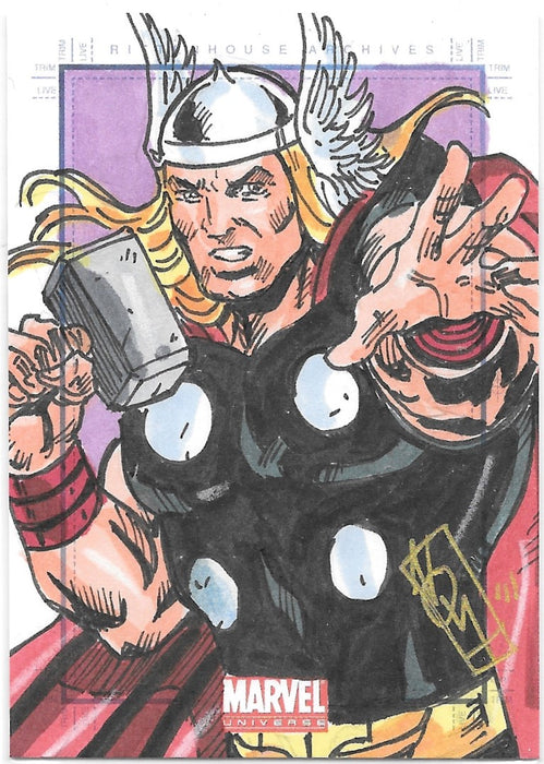 Thor, SketchaFEX Sketch Card, 2011 Rittenhouse Marvel Universe