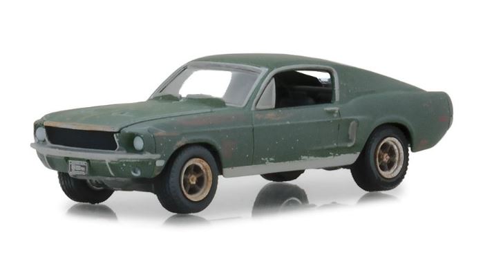 Unrestored 1968 Ford Mustang GT Flashback, Steve McQueen Collection, 1:64 Diecast Vehicle
