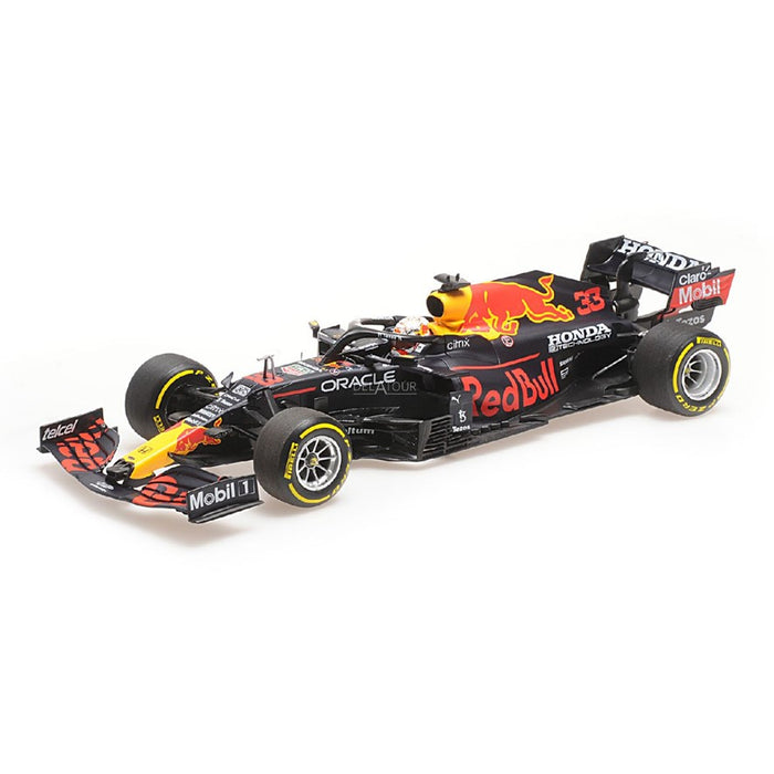 MINICHAMPS, Red Bull Racing Honda RB16B - Max Verstappen - Winner Mexican GP 2021, 1:18 Scale Diecast Car