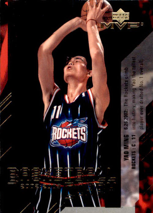 Yao Ming, Basketball Diary, 2002-03 UD MVP Basketball NBA