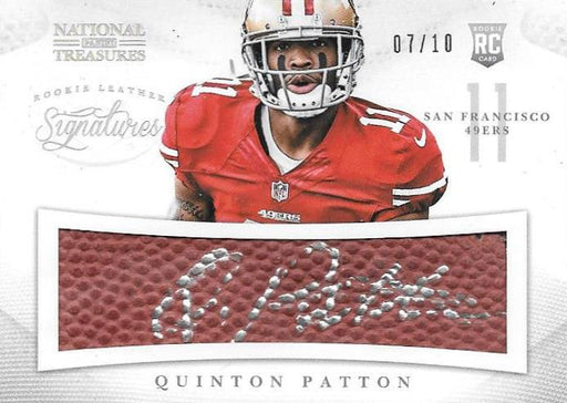 Quinton Pattton, Rookie Leather Signatures, 2013 Panini National Treasures NFL
