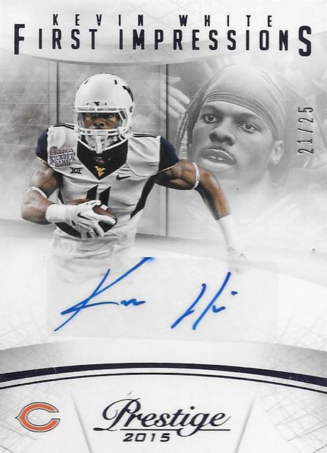 Kevin White, First Impressions Signature, 2015 Panini NFL Prestige Football