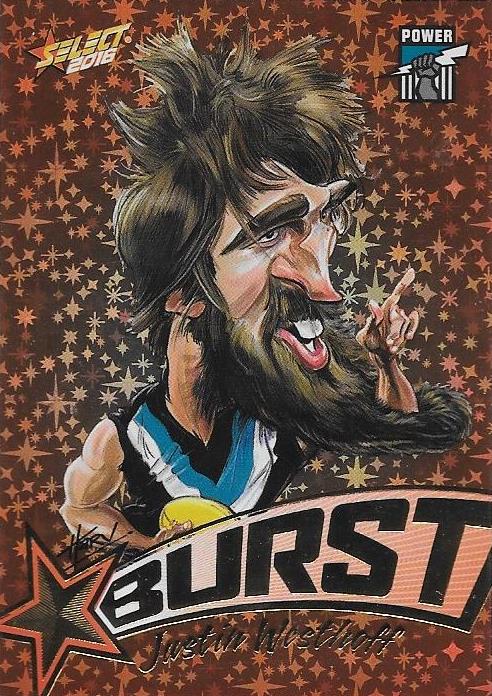 Justin Westhoff, Starburst Caricatures, 2016 Select AFL Stars