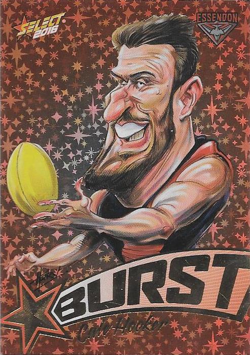 Cale Hooker, Starburst Caricatures, 2016 Select AFL Stars