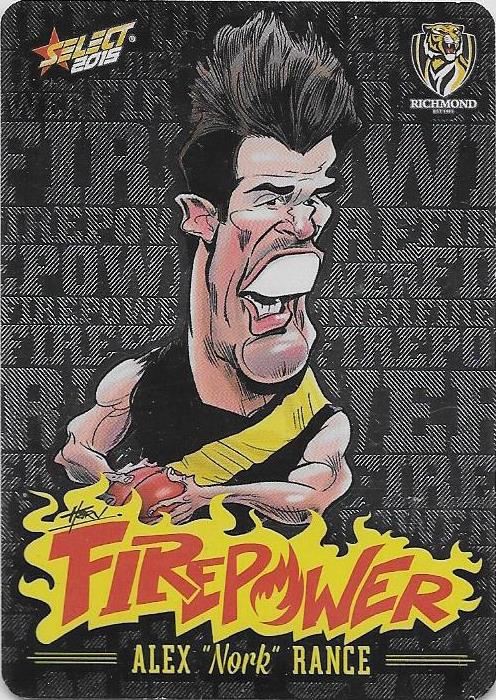 Alex Rance, Firepower Caricatures, 2015 Select AFL Champions