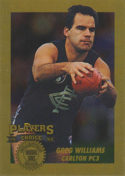 Greg Williams, Players Choice Gold, 1994 Dynamic AFL