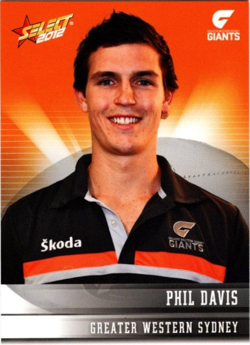 Phil Davis, Rookie Card, 2012 Select AFL Champions