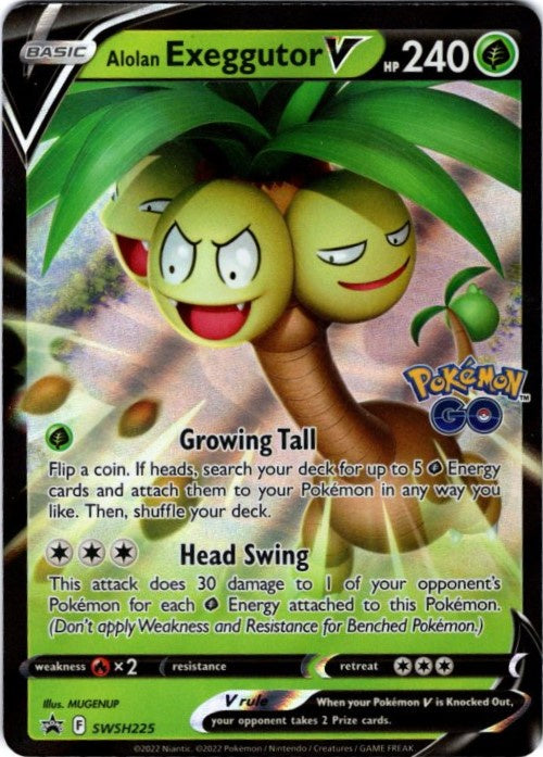 Pokemon GO,  Alolan Exeggutor V card