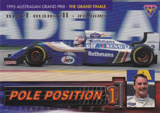 1995 Futera F1 Australian Grand Prix, Pole Position, Nigel Mansell